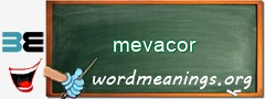 WordMeaning blackboard for mevacor